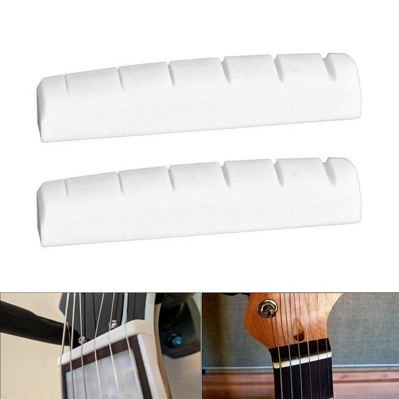 2pcs Durable Compact Bone Nut 43mm for Electric Guitar  ocaster