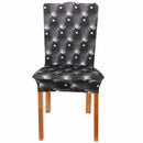 Removable Spandex Elastic Stretch Chair Covers Seat Cover, black