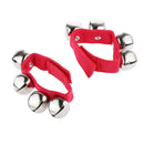 1 Pair Red Wrist/Ankle Bells Jingles Rhythm Instrument Toys for Baby Kids
