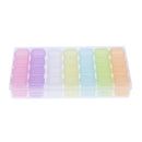 28 Dividers Multicolored Diamond Painting Box Nail Beads Powder Storage Case