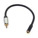 3.5 mm Male to Male Stereo Audio Aux Cable, 1 Feet, 1.5 Meters