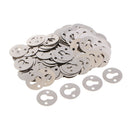 100 Pieces Metal Round Type Keyhole Shelf Brackets Hangers for Picture Frame