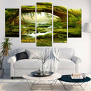 5 Panels HD Modern Art Oil Landscape Painting Canvas Print Wall Picture