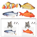 4pcs Cats Electric Fish Toys Cat Chew Kicker Teaser For Pet Cat Kitten