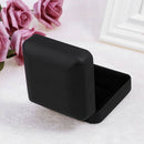 LED Light Ring Box Square Jewelry Bracelet Wedding Necklace Case (Black) A