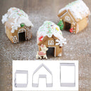 Mini Gingerbread House Cookie Cutter Set 3 Pieces Stainless Steel Biscuit Mold &