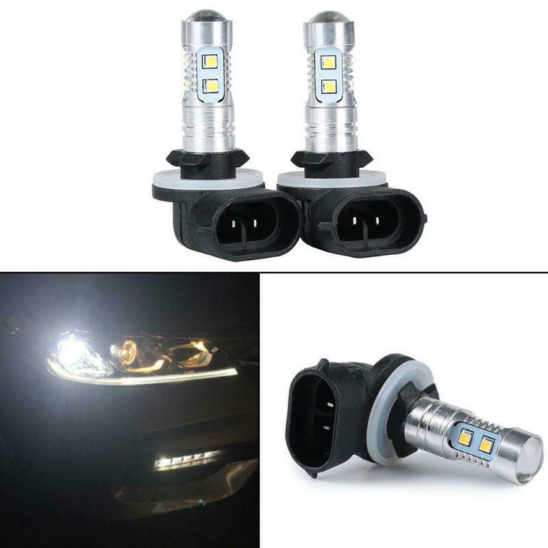 2 - Car Fog Light 881 / H27W 50W 2323 10SMD Highlight Fog Light LED Bu ECW