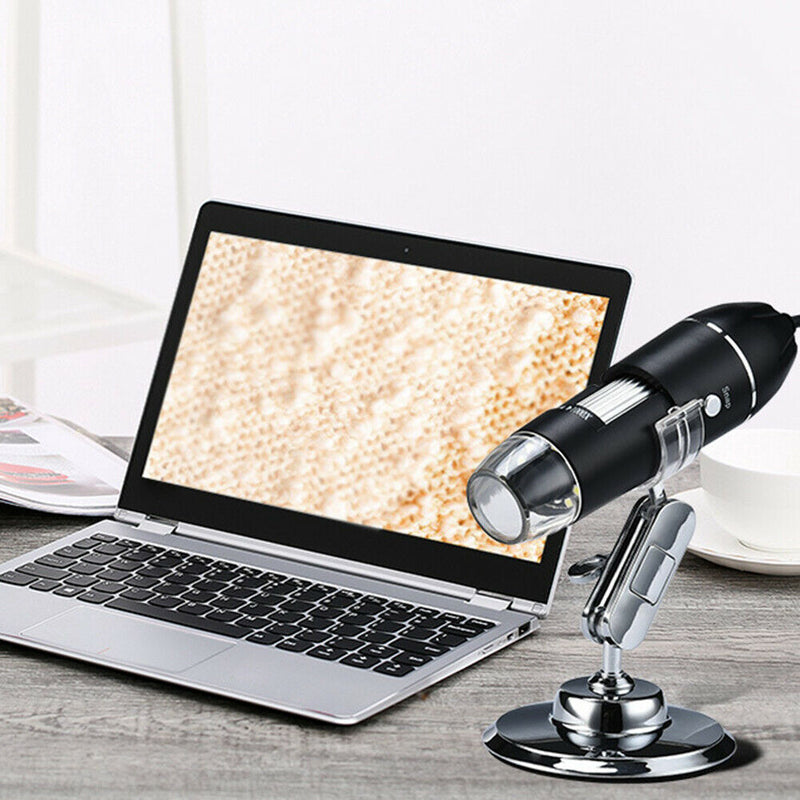 1000X USB LED Microscope Handheld Portable Digital Magnifier Camera w/Stand