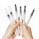 6 x Water Color Brush Refillable Pen Watercolor Color Drawing Art Suppl QJY