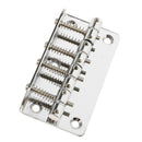Guitar Hard Tail 4 Saddles Bridge Tailpiece w/ Wrench for Electric Bass Accs