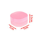 Round shower bathroom dish plate case travel hiking holder container soap box M&