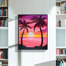 5D DIY Full Drill Diamond Painting Sunset Cross Stitch Embroidery Craft