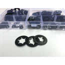 280pcs Tooth Starlock Push On Locking Washers Speed Clips Fasteners Assortm V4O5