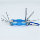 8Pcs Portable Folding Wrench Set Metric System Inner Hexagon Spanner Wrench K7J1