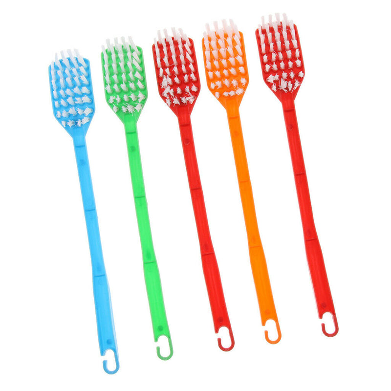 5Pcs Plastic Handle Sponge Brush Scrub Floor Tile Glass Home Bathroom BIrd Cage