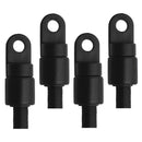 4pcs 6mm Elastic Rope Shock Cord End Stop Kayaks Canoes Boats Fittings