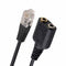 Dual 3.5mm Audio Jack to RJ9 Plug 25cm PC Headset Telephone Cable Headset O1L4