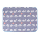 Baby Six-Layer Gauze Padding Mattress Changing Diaper Pad  Blue elephant