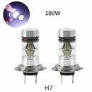 2X H7 LED Car Headlight High/Low 10000W 150000LM COB Kits Fog Lamp 6000K White