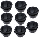 4 Pair Boat Interior Side Roof Air Exhaust Vent Ventilation Outlet Black 70*45mm