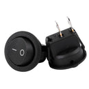 5Pcs SPST Black Button On/Off Round Rocker Switch AC 6A/250V 10A/125V P5T8