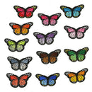5PCS Embroidery Butterfly Embroidered Sew On Patch Badge Fabric Applique DIY JR
