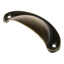 12X bronze Iron sheet semicircle shell handle G8A9