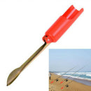 1Pc Red Sea Beach Fishing Rod Stand Rest Folding Spike Holder Sea Fishing Tackle