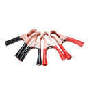 2 Pair Copper Plated Insulated Car Battery Clips Alligator Clamps 50A Red B