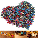 B7 50x Mixed Sewing Butterfly Phantom buttons Scrapbooking 2 Holes Bulk Wooden