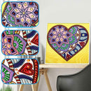 5D DIY Special Shaped Diamond Painting Heart Cross Stitch Mosaic Craft Kits