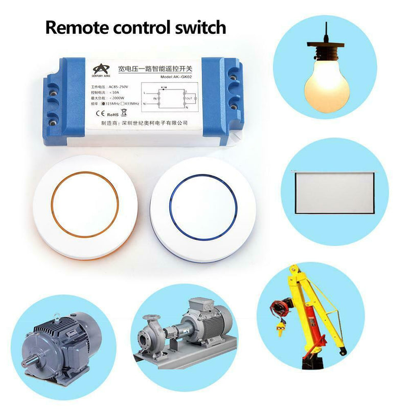 AC85-250V Wide Voltage Multi-function 1CH Wireless Remote Control Switch