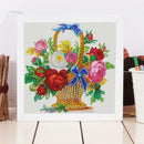 5D DIY Special Shaped Diamond Painting Flower Basket Cross Stitch Craft Kit