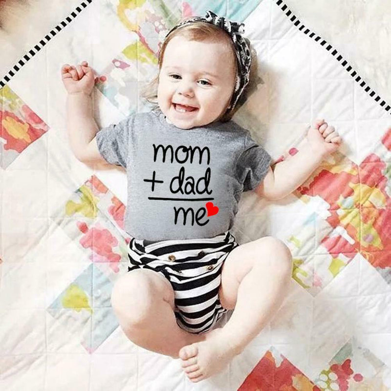Baby Boys Girls Summer Leisure Rompers Short Sleeve Print Sunsuit (18-24M)