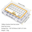 Bolts Nuts And Washer Assortment Kit Metric Screw Storage Containers 1080 P