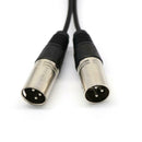 6" XLR 3 Pin FEMALE Jack To 2 Dual MALE Plug Y SPLITTER Mic PA DJ Cable
