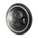 1X 7Inch Round 75W LED Headlights Hi/Lo For Motorcycle 97-18 JK TJ LJ Wrangle Kn