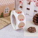 500pcs Handmade With Love Kraft Paper Stickers Round Adhesive Labels StickeSEAU