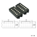 2 Pcs Black Magnet M Style Bass Humbucker 5 String Pickup for Bass Guitar