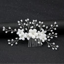 1pc Bridal Rhinestone Flower Hair Comb Wedding Hair Accessories Hair Jewelry  BX