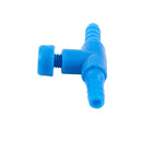 10 Pieces Plastic Aquarium Fish Tank 2 Way Air Pump Control Valves, Blue