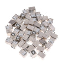 50 Pcs USB Female Type-B Right Angle Plug Jack Socket Connector