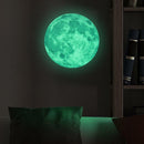 Creative Moon Luminous Wall Stickers Fluorescent Kids DIY Bedroom Decor(Medium)