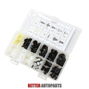 3X(146 Pcs Fender Door Hood Bumper Trim Clip Body Retainer Assortment