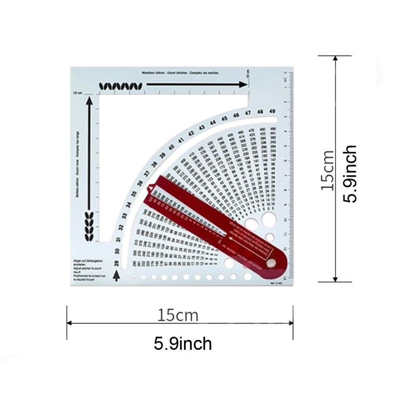 Accessories Weave Craft Sewing Knitting Calculator Sweater Ruler Counting Frame