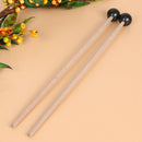 Professional Xylophone Marimba Mallets Maple Wooden Handle Rubber Mallets A