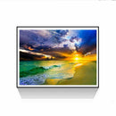 5D DIY Diamond Painting Cross Stitch Beach sunset Rhinestone Full circular