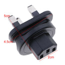 IEC320-C13 Male to UK Female Socket PDU Power Adapter 3-Pole For Travel 110-250V