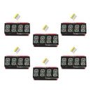 6Pcs/Set 0.54" 4 bit Digital LED Display Module I2C Interface   Red Orange