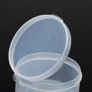 5pcs Round Clear Plastic Storage Box Collection Container Case Part Box    FT